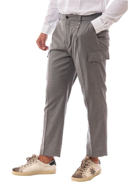 Pantalone cargo flanella di lana stretch MANUEL RITZ | Pantaloni | 3532P1698 23050197